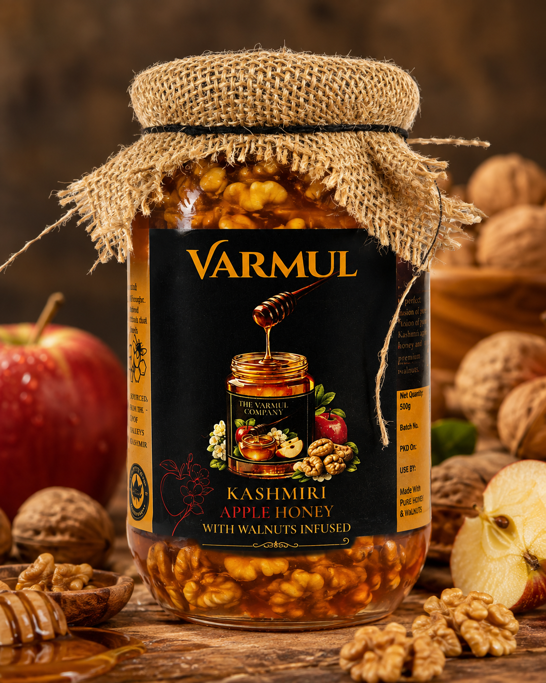Kashmiri Apple Honey with Walnuts | The Varmul Company