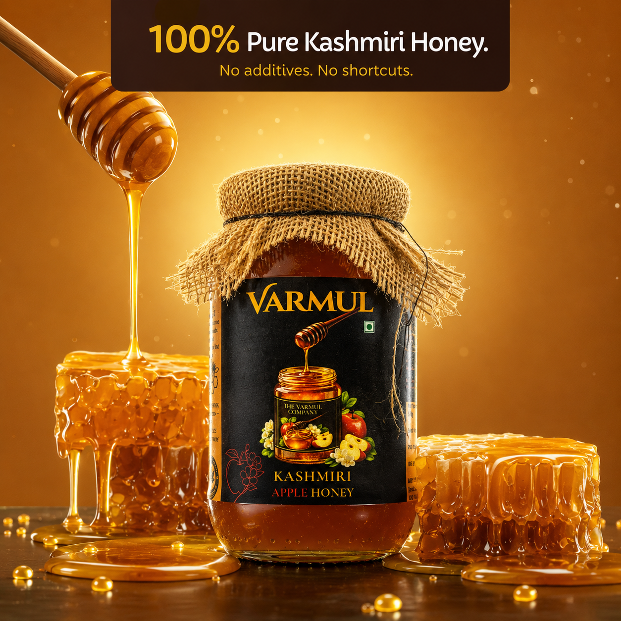 Varmul Apple Blossom Honey – 500g | Rare, Fruity & Naturally Sweet