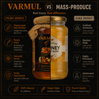 Varmul Reserve Wild Forest Honey – 500g | Raw, Rich & Untamed Kashmiri Nectar